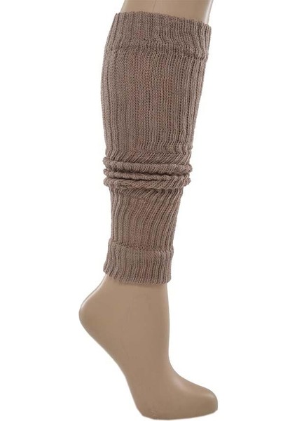 Kadın Tozluk Düz Renkli Aerobik Bot Çorap