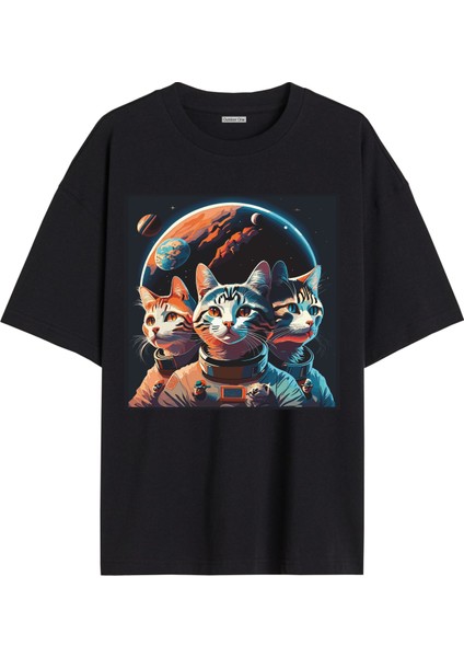Karısık Tshirt Tasarımı Ön Baskılı T-Shirt Bisiklet Yaka Siyah Unisex Tişört KARISIK33