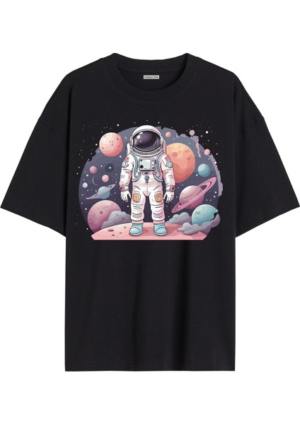 Karısık Tshirt Tasarımı Ön Baskılı T-Shirt Bisiklet Yaka Siyah Unisex Tişört KARISIK26