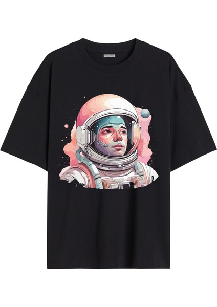 Karısık Tshirt Tasarımı Ön Baskılı T-Shirt Bisiklet Yaka Siyah Unisex Tişört KARISIK29