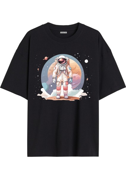 Karısık Tshirt Tasarımı Ön Baskılı T-Shirt Bisiklet Yaka Siyah Unisex Tişört KARISIK21