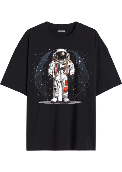 Karısık Tshirt Tasarımı Ön Baskılı T-Shirt Bisiklet Yaka Siyah Unisex Tişört KARISIK36