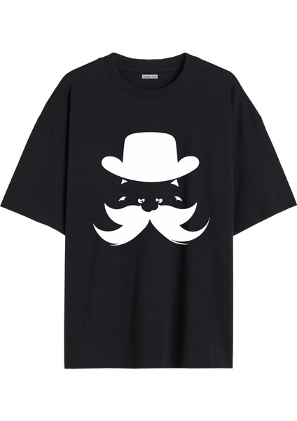 Karısık Tshirt Tasarımı Ön Baskılı T-Shirt Bisiklet Yaka Siyah Unisex Tişört KARISIK50