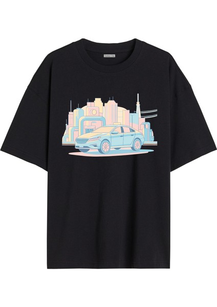 Karısık Tshirt Tasarımı Ön Baskılı T-shirt Bisiklet Yaka Siyah Unisex Tişört Karısık11