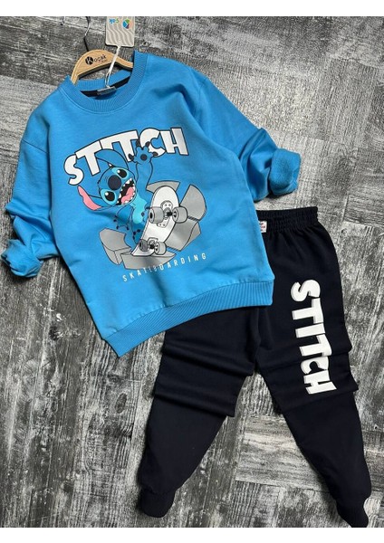 Stitch Desenli Efsane Takım Mavi - 6-7