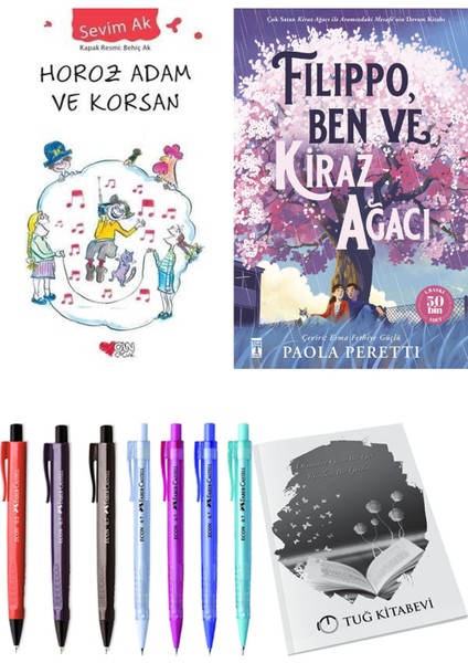 Filippo, Ben ve Kiraz Ağacı ve Horoz Adam ve Korsan 2'li Set - Kalem