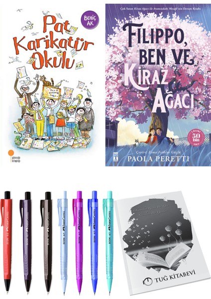 Filippo, Ben ve Kiraz Ağacı ve Pat Karikatür Okulu 2'li Set - Kalem