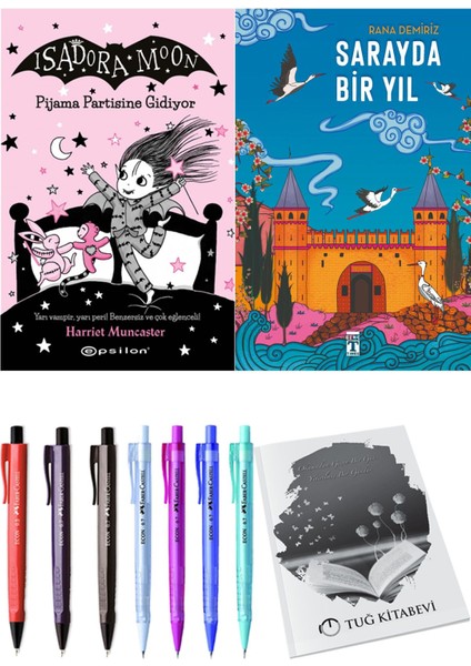 Sarayda Bir Yıl ve Isadora Moon 10 Pijama Partisine Gidiyor 2'li Set - Kalem