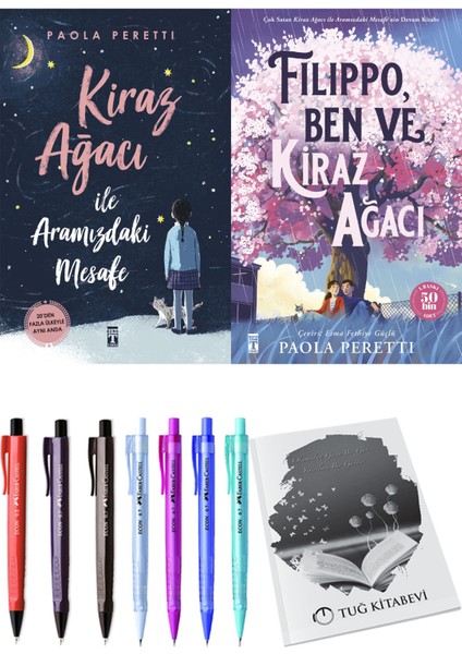 Filippo, Ben ve Kiraz Ağacı ve Kiraz Ağacı ile Aramızdaki Mesafe 2'li Set - Kalem