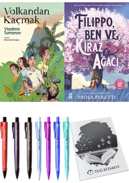 Filippo, Ben ve Kiraz Ağacı ve Volkandan Kaçmak 2'li Set - Kalem
