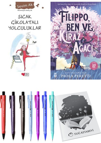Filippo, Ben ve Kiraz Ağacı ve Sıcak Çikolatalı Yolculuklar 2'li Set - Kalem