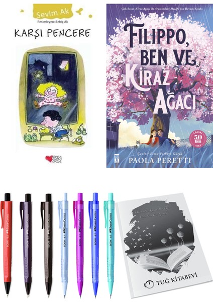Filippo, Ben ve Kiraz Ağacı ve Karşı Pencere 2'li Set - Kalem