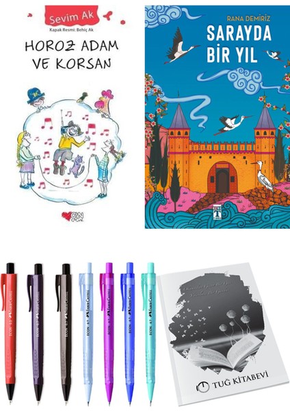 Sarayda Bir Yıl ve Horoz Adam ve Korsan 2'li Set - Kalem