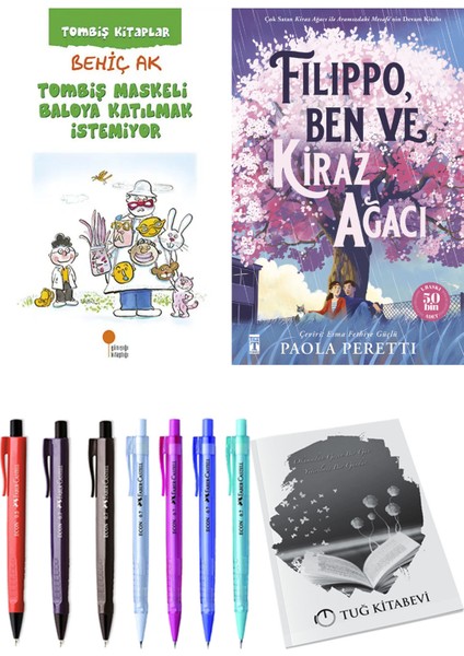 Filippo, Ben ve Kiraz Ağacı ve Tombiş Maskeli Baloya Katılmak Istemiyor 2'li Set - Kalem