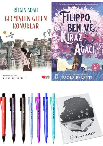 Filippo, Ben ve Kiraz Ağacı ve Zaman Bisikleti 2 Geçmişten Gelen Konuklar 2'li Set - Kalem