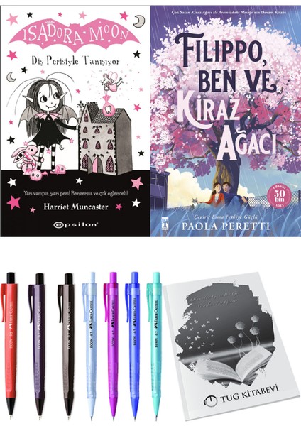 Filippo, Ben ve Kiraz Ağacı ve Isadora Moon 13 Diş Perisiyle Tanışıyor 2'li Set - Kalem