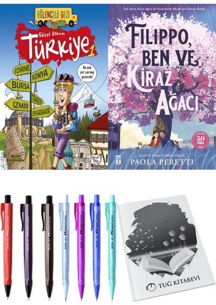 Filippo, Ben ve Kiraz Ağacı ve Güzel Ülkem Türkiye 1 2'li Set - Kalem