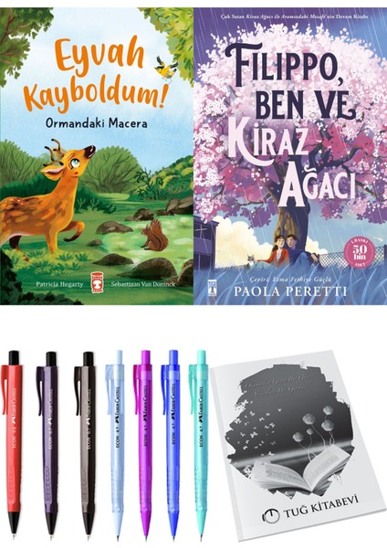 Filippo, Ben ve Kiraz Ağacı ve Eyvah Kayboldum! Ormandaki Macera 2'li Set - Kalem