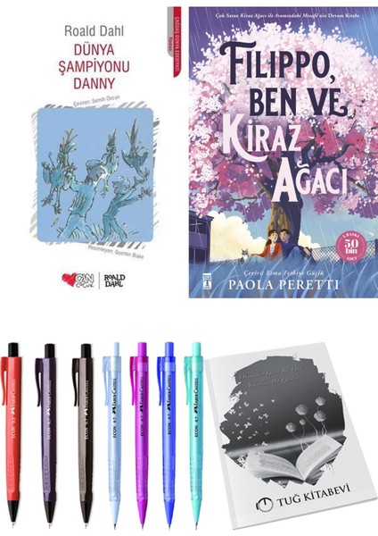 Filippo, Ben ve Kiraz Ağacı ve Dünya Şampiyonu Danny 2'li Set - Kalem