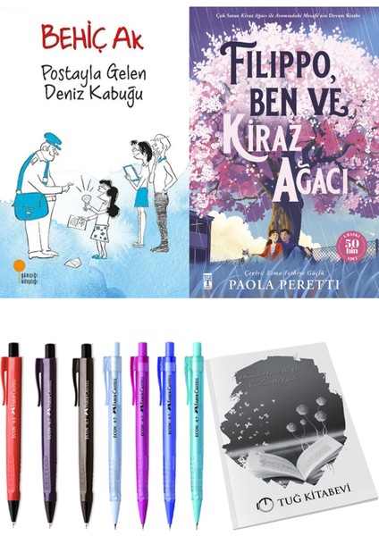 Filippo, Ben ve Kiraz Ağacı ve Postayla Gelen Deniz Kabuğu 2'li Set - Kalem