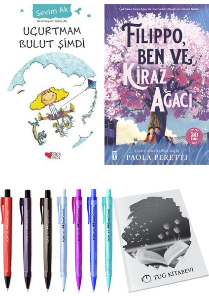 Filippo, Ben ve Kiraz Ağacı ve Uçurtmam Bulut Şimdi 2'li Set - Kalem