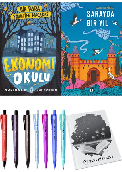 Sarayda Bir Yıl ve Ekonomi Okulu Bir Para Yönetimi Macerası 2'li Set - Kalem