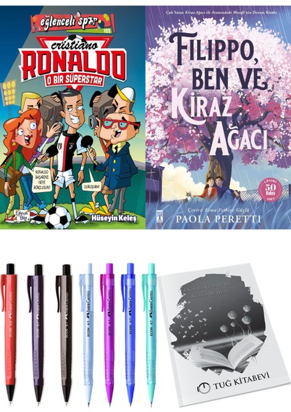 Filippo, Ben ve Kiraz Ağacı ve Cristiano Ronaldo O Bir Süperstar 2'li Set - Kalem