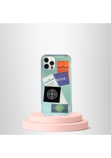 iPhone 12 / 12 Pro Uyumlu Baskılı Renkli Transparan Kılıf Tier Cover