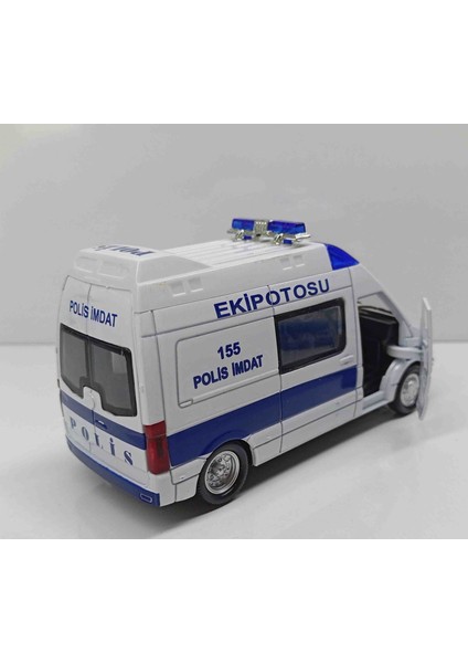 Mercedes Benz Sprinter Sesli Işıklı Metal Kapılar Açılır. Polis modelleri