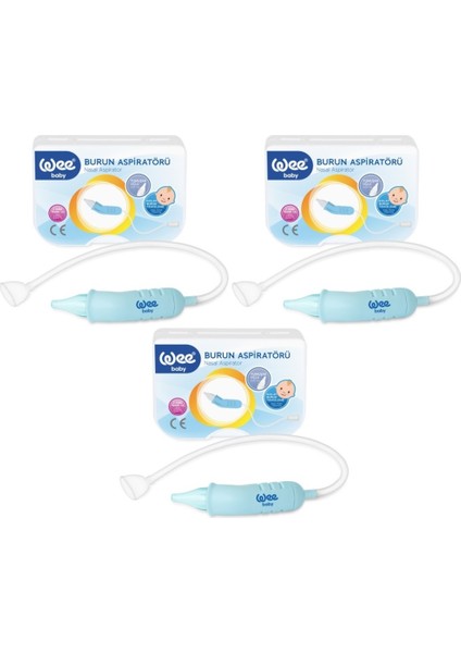 Burun Aspiratörü Nasal (Yeni Saklama Kabı Kutulu) (3 Lü Set)