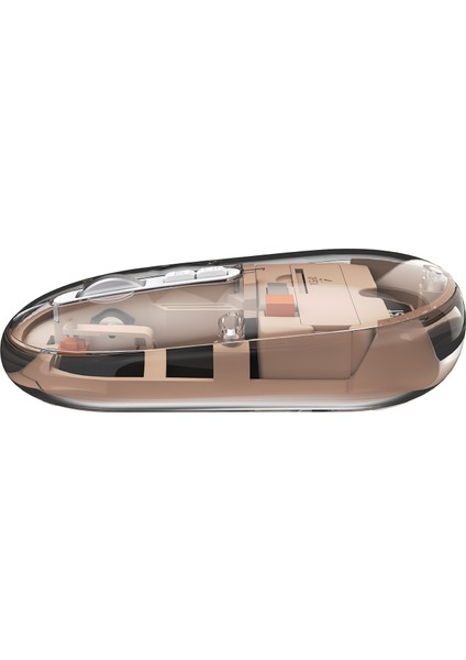 SM-BT29 Glassy Rose Gold Transparan 2in1 Bluetooth ve 2.4ghz Kablosuz Mouse