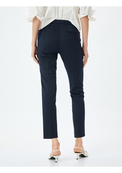 Cepli Yüksek Bel Cigarette Kumaş Pantolon fırsatları