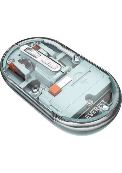 SM-BT29 Glassy Mavi Transparan 2in1 Bluetooth ve 2.4ghz Kablosuz Mouse