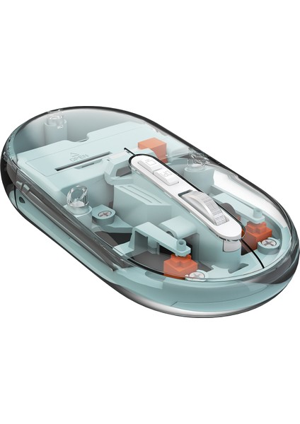 SM-BT29 Glassy Mavi Transparan 2in1 Bluetooth ve 2.4ghz Kablosuz Mouse