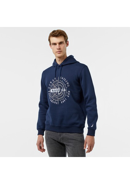 Erkek Lacivert Regular Fit Sweatshirt