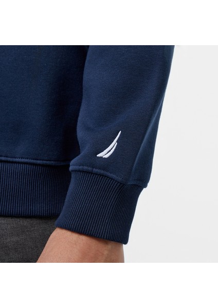 Erkek Lacivert Regular Fit Sweatshirt