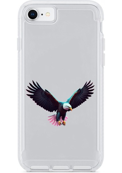 Apple Iphone Se 2020 Uyumlu Kartal Desenli Silikon Kılıf