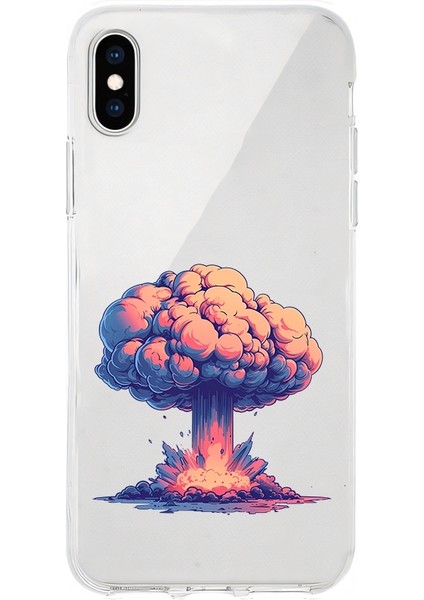 Apple Iphone X-Xs Uyumlu Patlama Anı Desenli Silikon Kılıf