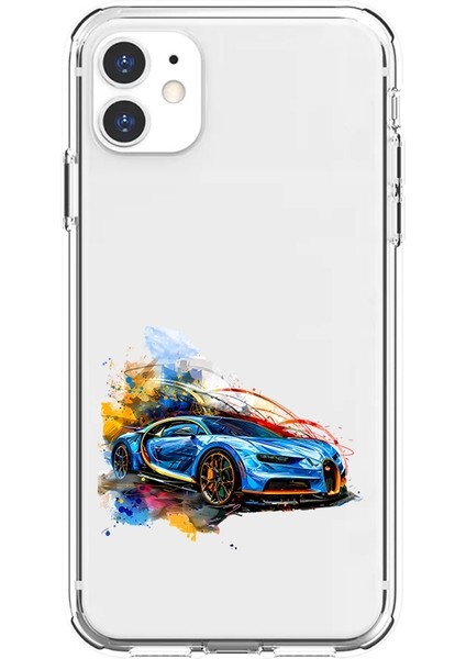 Apple Iphone 11 Uyumlu Spor Araba Desenli Silikon Kılıf