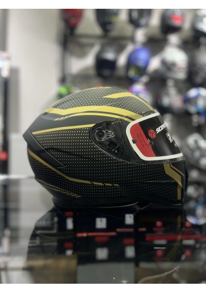 869 Blade Siyah Sarı Kapalı Kask
