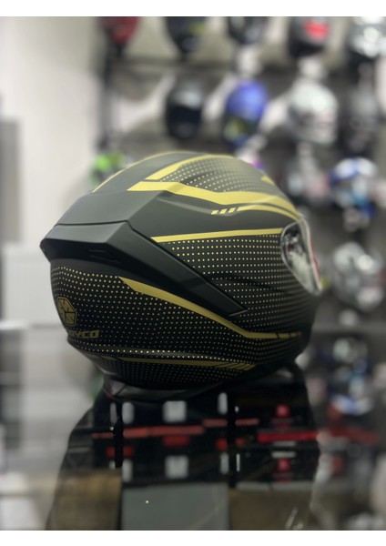869 Blade Siyah Sarı Kapalı Kask modelleri