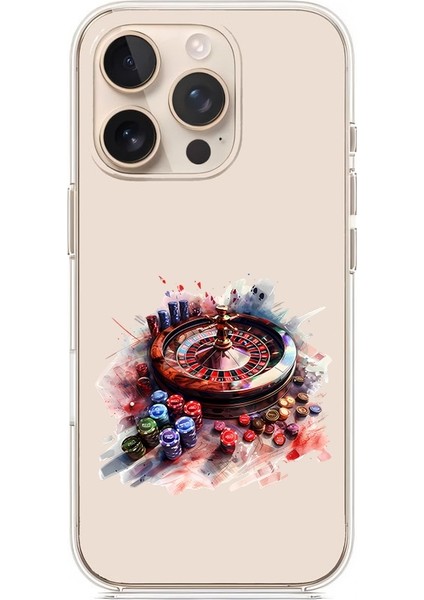 Apple Iphone 12 Pro Max Uyumlu Şans Ruleti Desenli Silikon Kılıf