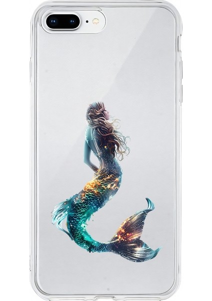 Apple Iphone 8 Plus Uyumlu Deniz Kızı Desenli Silikon Kılıf
