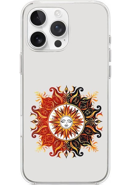 Apple Iphone 12 Pro Uyumlu Güneş Çemberi Desenli Silikon Kılıf