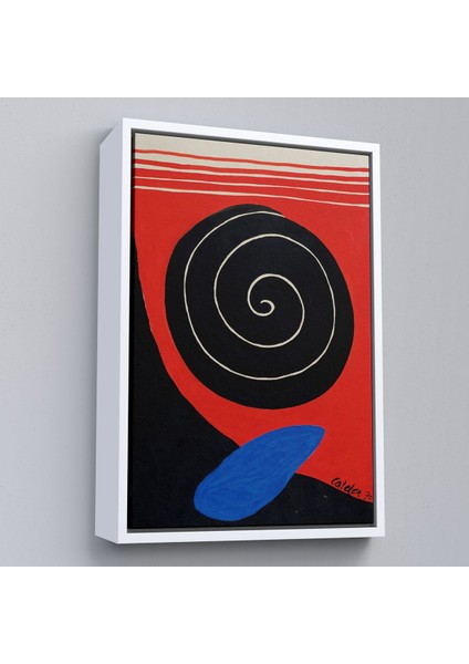 Çerçeveli Alexander Calder - Büyük Kaya Tablosu - Big BOULDER-8079