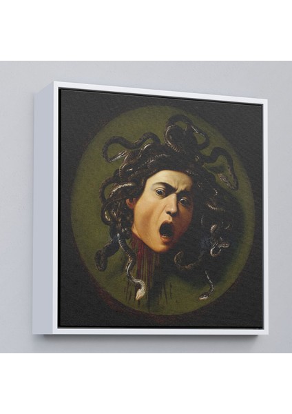Çerçeveli Caravaggio - Medusa TABLOSU-8350