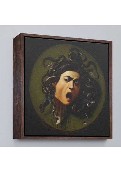 Çerçeveli Caravaggio - Medusa TABLOSU-8350 fiyatları