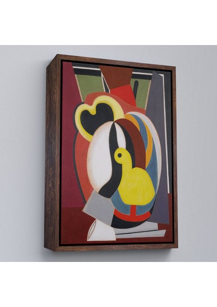 Çerçeveli Auguste Herbin - Soyut Sanat Kompozisyon TABLOSU-8102