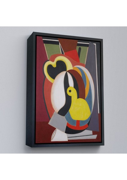 Çerçeveli Auguste Herbin - Soyut Sanat Kompozisyon TABLOSU-8102