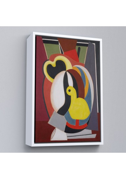 Çerçeveli Auguste Herbin - Soyut Sanat Kompozisyon TABLOSU-8102